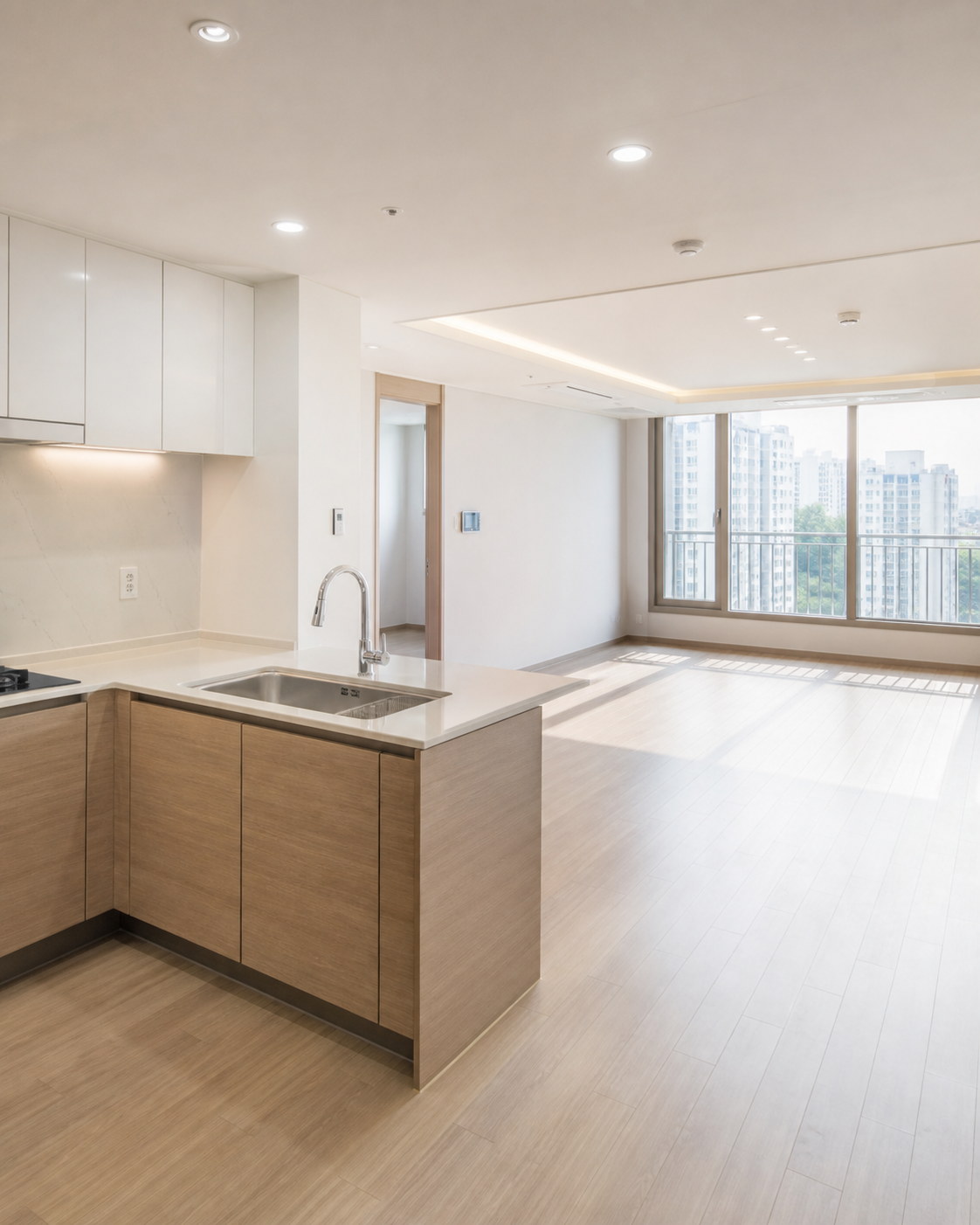 Spotless modern apartment after CLEANX cleaning in Pyeongtaek