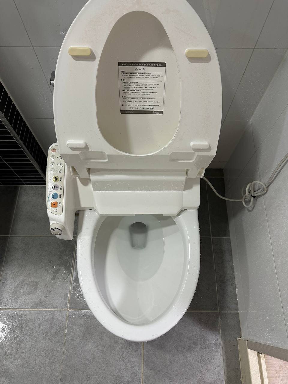 Bidet toilet after CLEANX cleaning