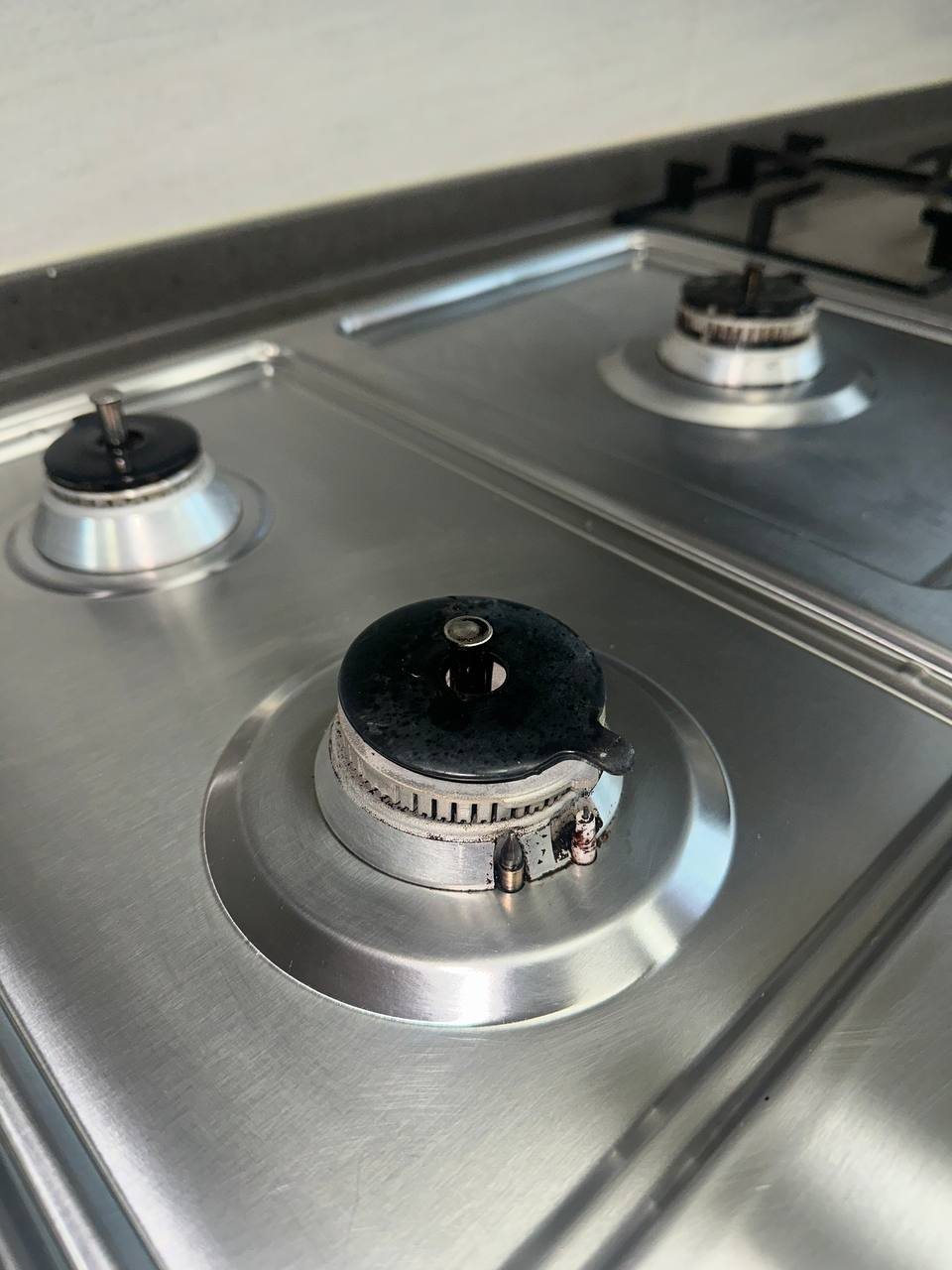 Gas burner after CLEANX cleaning