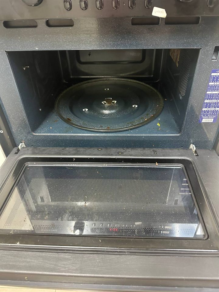 Microwave before CLEANX cleaning
