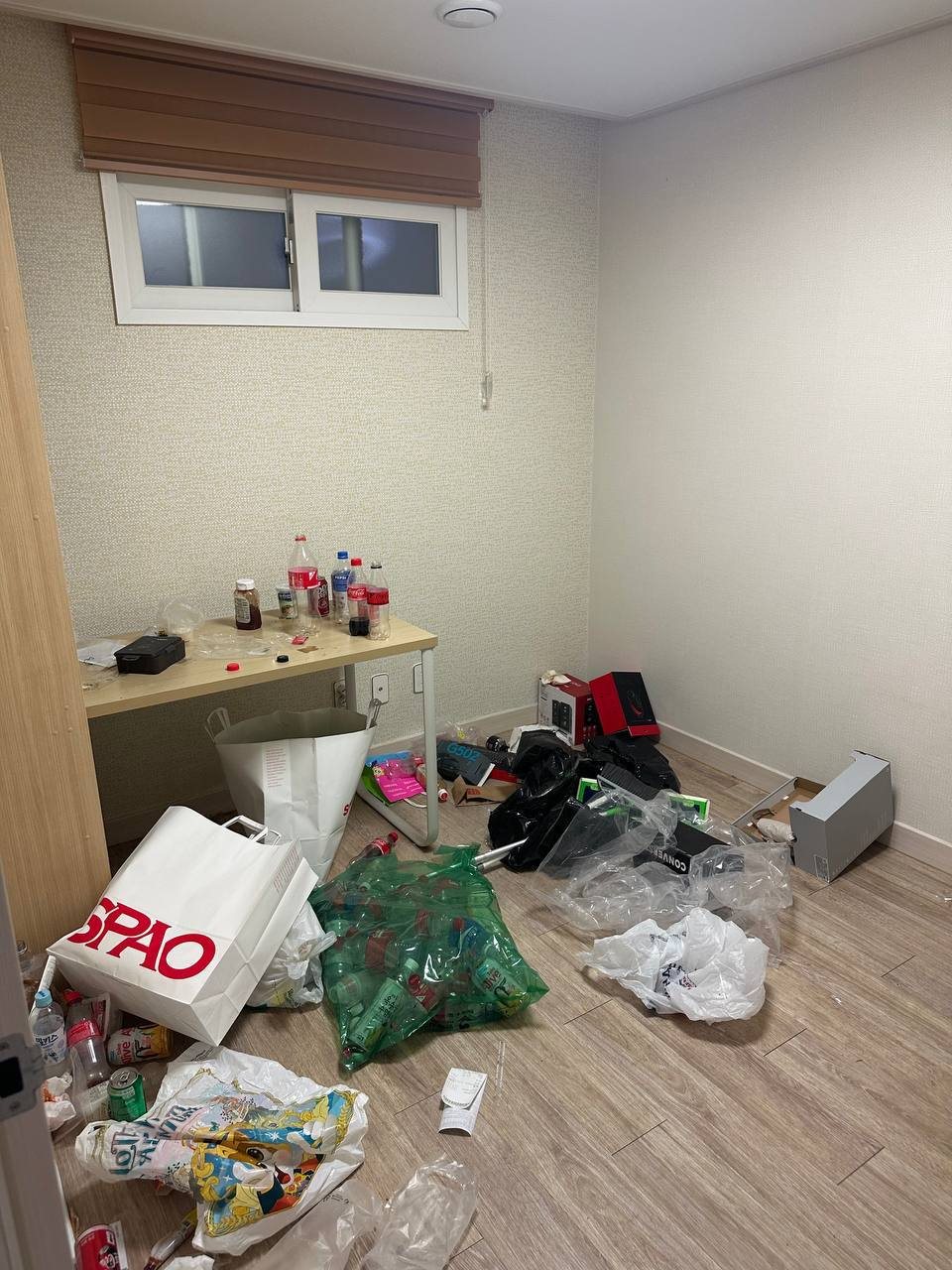 Room before CLEANX cleaning